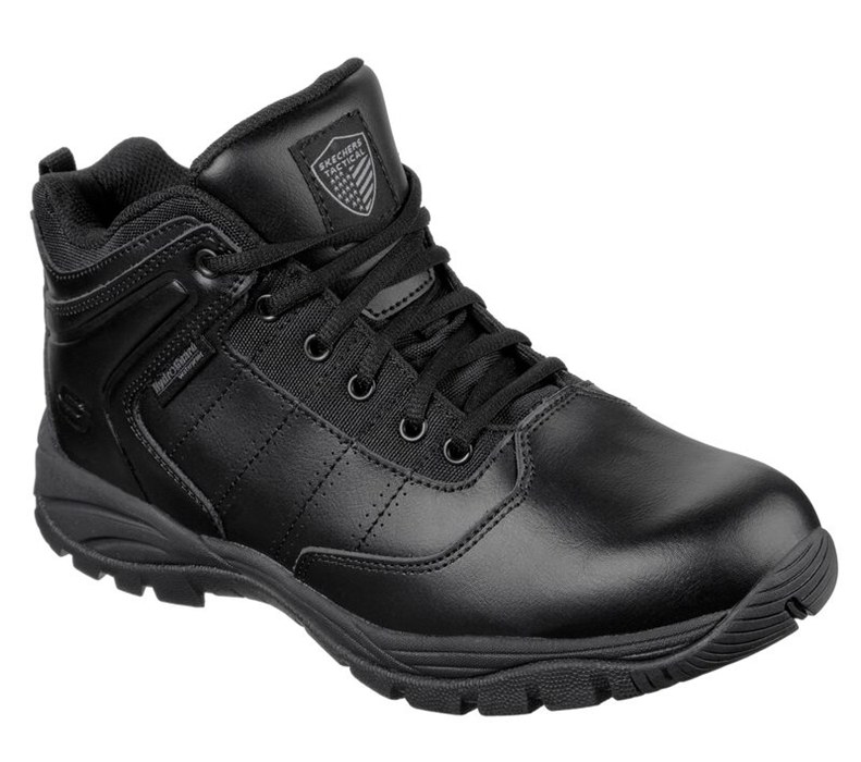 Skechers Relaxed Fit: Braly Tactical - Mens Work Boots Black [AU-JE7300]